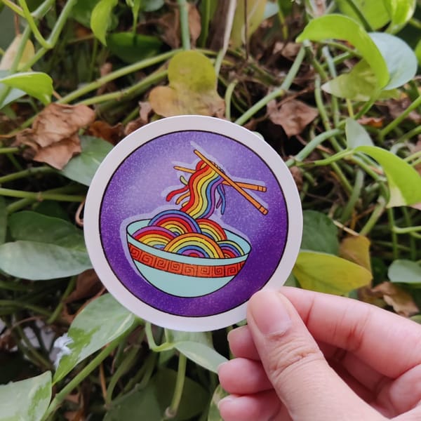 Pride noodles sticker